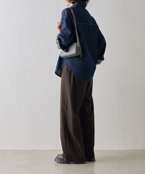 ear PAPILLONNER(イアパピヨネ)の「《本革》3ジップウォレットショルダーバッグ(ショルダーバッグ・レディース・シルバー/グレー・FREE)」の8枚目の写真