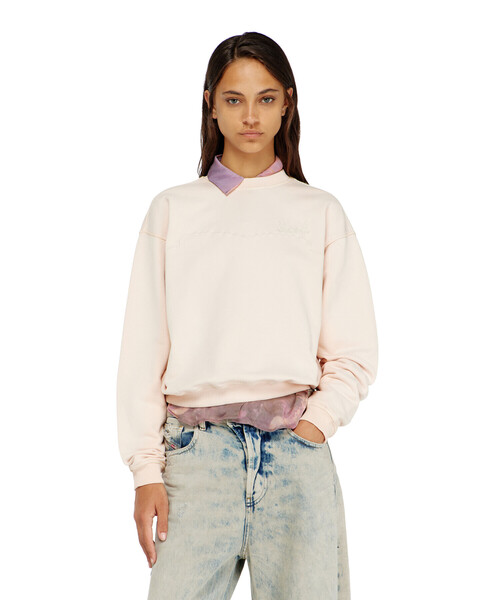 DIESEL(ディーゼル)の「ウィメンズ プルオーバースウェット F-CREW(スウェット・レディース・ブルー/ピンク系その他・SMALL/X-SMALL/X-LARGE/LARGE/MEDIUM)」の2枚目の写真