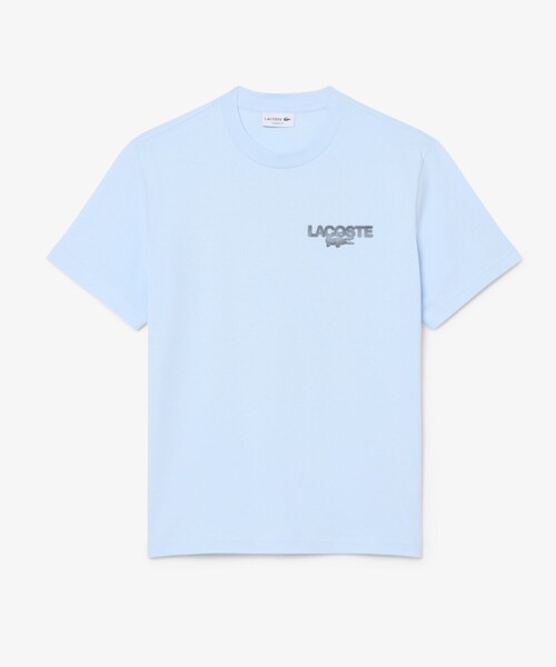 LACOSTE（ラコステ）の「テニスボールグラフィック バックプリントTシャツ（Tシャツ/カットソー・メンズ・オフホワイト/ライトブルー・3/2/5/4）」の7枚目の写真