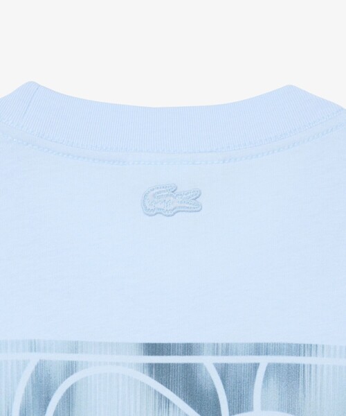LACOSTE（ラコステ）の「テニスボールグラフィック バックプリントTシャツ（Tシャツ/カットソー・メンズ・オフホワイト/ライトブルー・3/2/5/4）」の10枚目の写真