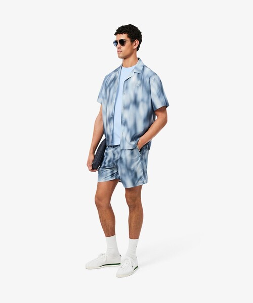 LACOSTE（ラコステ）の「テニスボールグラフィック バックプリントTシャツ（Tシャツ/カットソー・メンズ・オフホワイト/ライトブルー・3/2/5/4）」の11枚目の写真