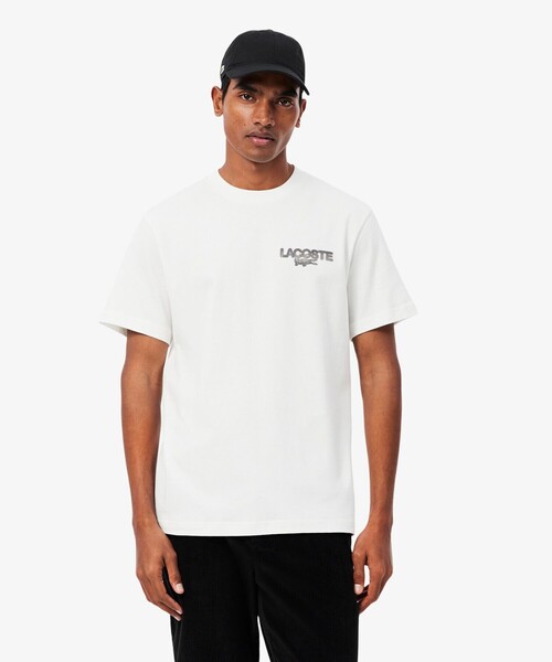 LACOSTE（ラコステ）の「テニスボールグラフィック バックプリントTシャツ（Tシャツ/カットソー・メンズ・オフホワイト/ライトブルー・3/2/5/4）」の12枚目の写真