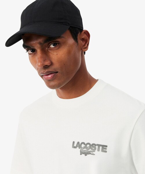 LACOSTE（ラコステ）の「テニスボールグラフィック バックプリントTシャツ（Tシャツ/カットソー・メンズ・オフホワイト/ライトブルー・3/2/5/4）」の13枚目の写真