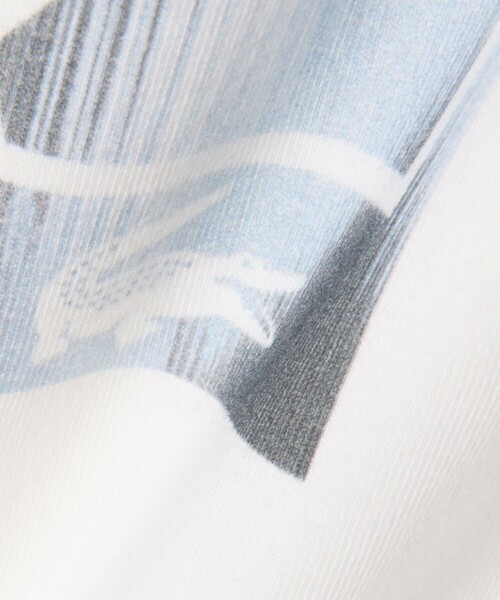 LACOSTE（ラコステ）の「テニスボールグラフィック バックプリントTシャツ（Tシャツ/カットソー・メンズ・オフホワイト/ライトブルー・3/2/5/4）」の19枚目の写真