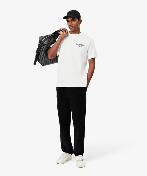 LACOSTE（ラコステ）の「テニスボールグラフィック バックプリントTシャツ（Tシャツ/カットソー・メンズ・オフホワイト/ライトブルー・3/2/5/4）」の20枚目の写真