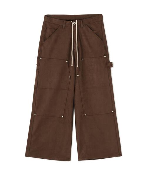 DANKE SCHON(ダンケシェーン)の「DankeSchon/ダンケシェーン/ECOSUEDE W-KNEE WIDE PANTS(その他パンツ・メンズ・ブラウン/ブラック系その他・S/M/L)」の5枚目の写真