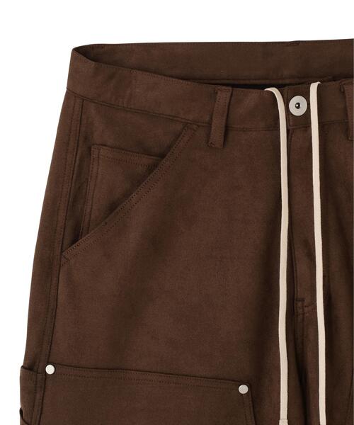 DANKE SCHON(ダンケシェーン)の「DankeSchon/ダンケシェーン/ECOSUEDE W-KNEE WIDE PANTS(その他パンツ・メンズ・ブラウン/ブラック系その他・S/M/L)」の8枚目の写真