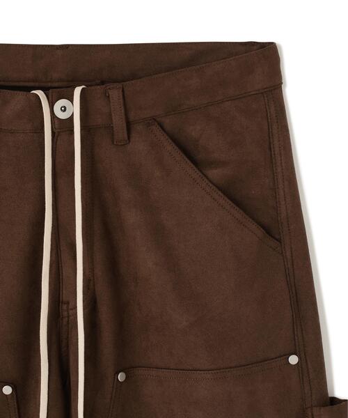 DANKE SCHON(ダンケシェーン)の「DankeSchon/ダンケシェーン/ECOSUEDE W-KNEE WIDE PANTS(その他パンツ・メンズ・ブラウン/ブラック系その他・S/M/L)」の9枚目の写真