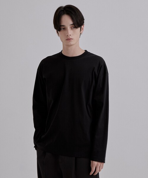 tk.TAKEO KIKUCHI（ティーケータケオキクチ）の「【接触冷感／吸水速乾】クールドライコットンTシャツ（Tシャツ/カットソー・メンズ・ホワイト/ブラック・02/03）」の2枚目の写真