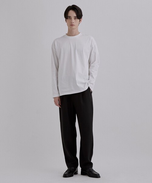 tk.TAKEO KIKUCHI（ティーケータケオキクチ）の「【接触冷感／吸水速乾】クールドライコットンTシャツ（Tシャツ/カットソー・メンズ・ホワイト/ブラック・02/03）」の15枚目の写真
