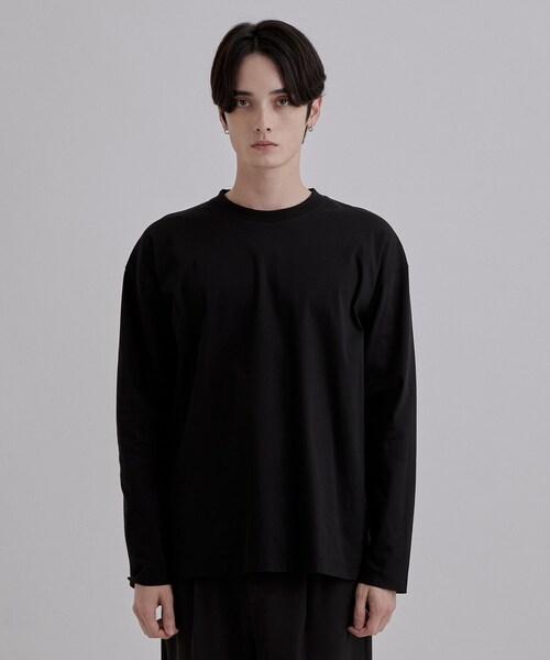 tk.TAKEO KIKUCHI（ティーケータケオキクチ）の「【接触冷感／吸水速乾】クールドライコットンTシャツ（Tシャツ/カットソー・メンズ・ホワイト/ブラック・02/03）」の8枚目の写真