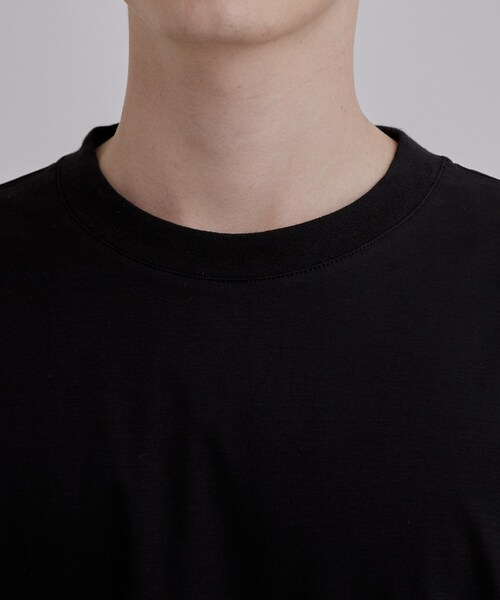 tk.TAKEO KIKUCHI（ティーケータケオキクチ）の「【接触冷感／吸水速乾】クールドライコットンTシャツ（Tシャツ/カットソー・メンズ・ホワイト/ブラック・02/03）」の5枚目の写真
