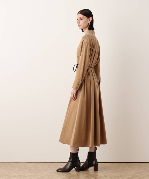 allureville(アルアバイル)の「フィブリルストレッチシャツワンピース(シャツワンピース・レディース・ブラウン/ネイビー/キャメル・2/1)」の11枚目の写真