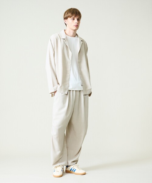 ABAHOUSE(アバハウス)の「【セットアップ対応】ライトドライ パラシュートパンツ/ ワイドパンツ(その他パンツ・メンズ・ダークネイビー/グレー/グレイッシュベージュ・48/46)」の8枚目の写真