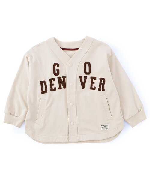 F.O.KIDS（エフオーキッズ）の「レタードカーディガン（カーディガン/ボレロ・キッズ・ネイビー/キナリ/キャメル・130/140/80/90/100/110/120）」の2枚目の写真