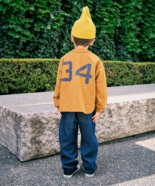 F.O.KIDS（エフオーキッズ）の「レタードカーディガン（カーディガン/ボレロ・キッズ・ネイビー/キナリ/キャメル・130/140/80/90/100/110/120）」の5枚目の写真