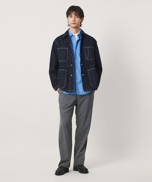 UNITED ARROWS(ユナイテッドアローズ)の「シオタ ワンウォッシュ スビンデニム カバーオール「 SLOW & 」(カバーオール・メンズ・ネイビー・L/XL/S/M)」の3枚目の写真