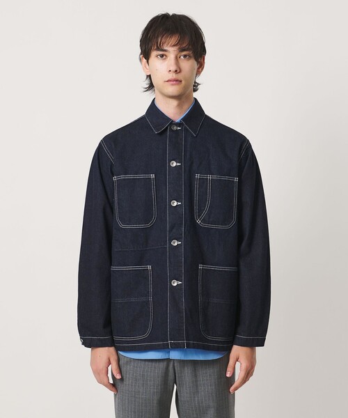 UNITED ARROWS(ユナイテッドアローズ)の「シオタ ワンウォッシュ スビンデニム カバーオール「 SLOW & 」(カバーオール・メンズ・ネイビー・L/XL/S/M)」の4枚目の写真