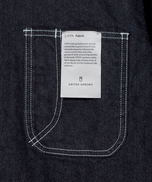 UNITED ARROWS(ユナイテッドアローズ)の「シオタ ワンウォッシュ スビンデニム カバーオール「 SLOW & 」(カバーオール・メンズ・ネイビー・L/XL/S/M)」の12枚目の写真