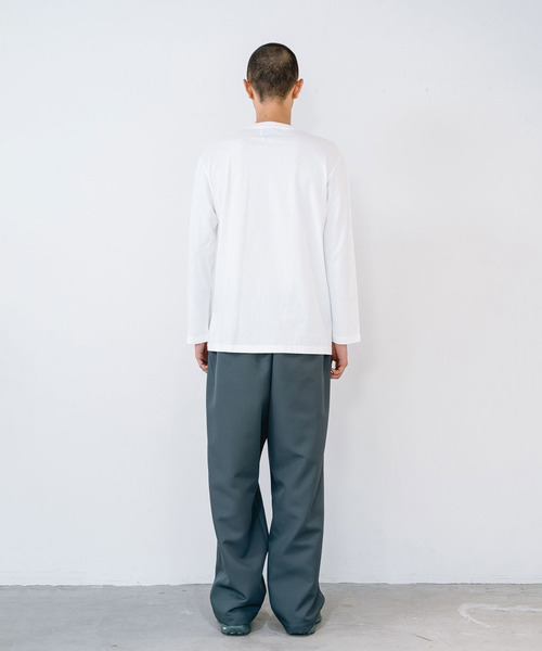 yoshiokubo(ヨシオクボ)の「yoshiokubo ヨシオクボ / Crash L/S T "GHOST TRACK" / YKF26109(Tシャツ/カットソー・メンズ・ホワイト/ブラック・3/2/1)」の8枚目の写真