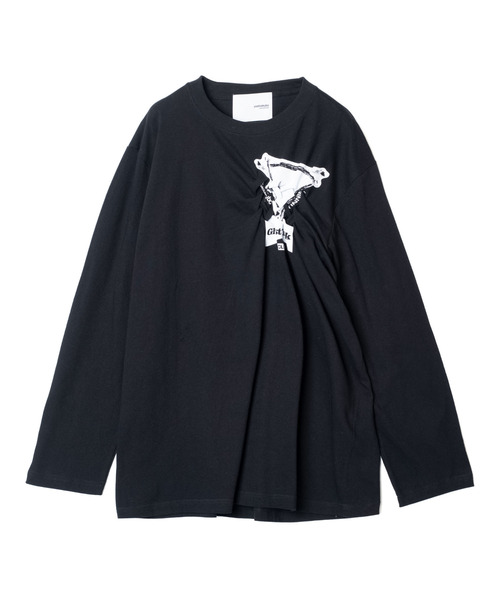 yoshiokubo(ヨシオクボ)の「yoshiokubo ヨシオクボ / Crash L/S T "GHOST TRACK" / YKF26109(Tシャツ/カットソー・メンズ・ホワイト/ブラック・3/2/1)」の13枚目の写真