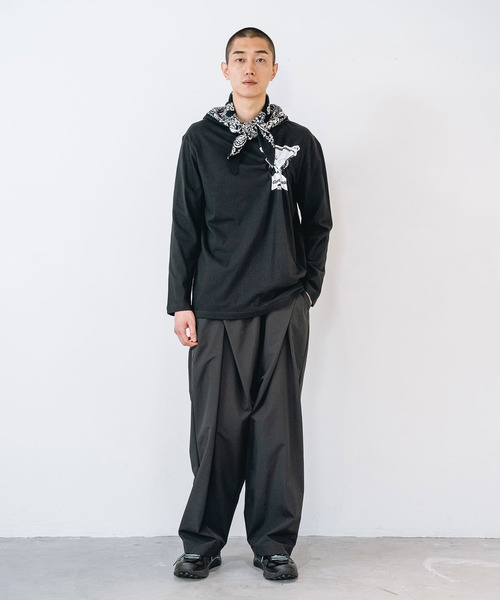 yoshiokubo(ヨシオクボ)の「yoshiokubo ヨシオクボ / Crash L/S T "GHOST TRACK" / YKF26109(Tシャツ/カットソー・メンズ・ホワイト/ブラック・3/2/1)」の20枚目の写真