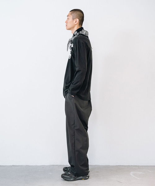 yoshiokubo(ヨシオクボ)の「yoshiokubo ヨシオクボ / Crash L/S T "GHOST TRACK" / YKF26109(Tシャツ/カットソー・メンズ・ホワイト/ブラック・3/2/1)」の21枚目の写真