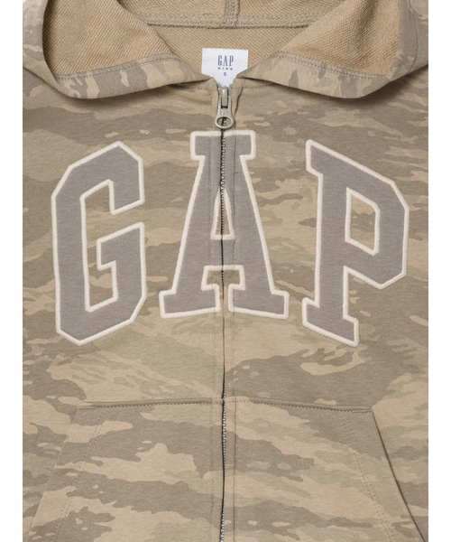 GAP(ギャップ)の「リラックスフィットフレンチテリー GAPロゴ ジップアップパーカー (キッズ)(スウェット・キッズ・その他/ブラック・130cm/140cm/150cm/160cm/120cm/110cm)」の4枚目の写真