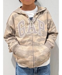 GAP | リラックスフィットフレンチテリー GAPロゴ ジップアップパーカー (キッズ)(スウェット)