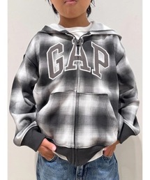 GAP（ギャップ）の「リラックスフィットフレンチテリー GAPロゴ ジップアップパーカー (キッズ)（スウェット）」