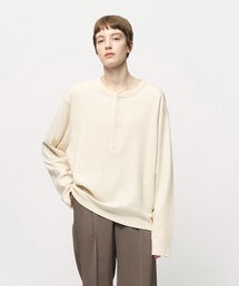 Juha（ユハ）の「SOFT LAYER CROPPED HENLEY（Tシャツ/カットソー）」