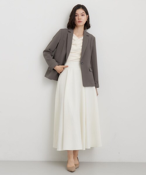 THE SHOP TK （ザ ショップ ティーケー ）の「【セットアップ可】ビジネスシングルジャケット（テーラードジャケット・レディース・スミクロ/ブラウン系その他・12/13）」の13枚目の写真