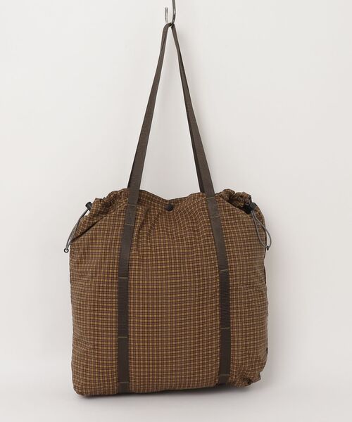 Gramicci（グラミチ）の「UTILITY TOTE BAG（トートバッグ・メンズ・ネイビー/ブラウン・F）」の3枚目の写真