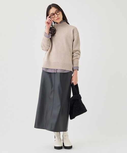 INDIVI(インディヴィ)の「【2WAY/ストライプ柄】ベーシックシャツ(シャツ/ブラウス・レディース・ワイン系1/ダークブラウン系2/グレー系2・05/38/34/15 /13/19)」の15枚目の写真