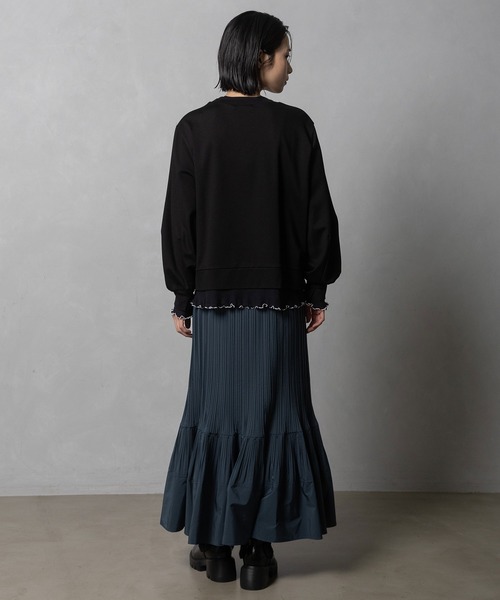 MARECHAL TERRE(マルシャルテル)の「レイヤードトップス(Tシャツ/カットソー・レディース・ブラック/ネイビー/オフホワイト/グレー・MEDIUM)」の17枚目の写真