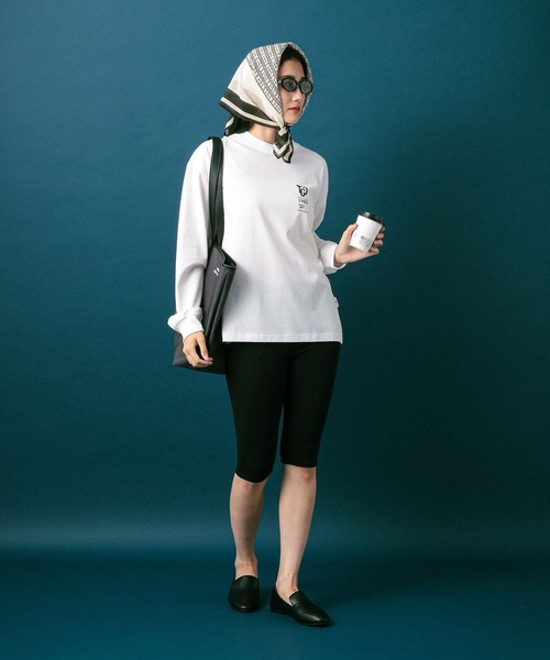 GLOBAL WORK（グローバルワーク）の「【Reebok】プリントT/長袖/812883（Tシャツ/カットソー・メンズ・ホワイト/チャコールグレー・X-LARGE/MEDIUM/LARGE/SMALL）」の3枚目の写真