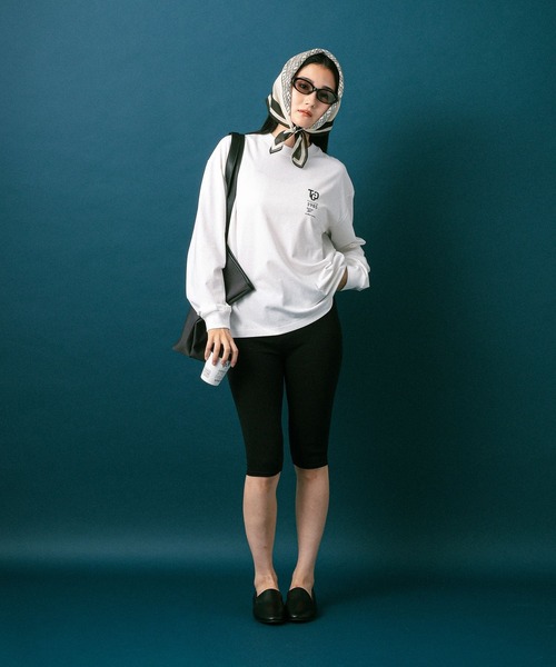 GLOBAL WORK（グローバルワーク）の「【Reebok】プリントT/長袖/812883（Tシャツ/カットソー・メンズ・ホワイト/チャコールグレー・X-LARGE/MEDIUM/LARGE/SMALL）」の4枚目の写真