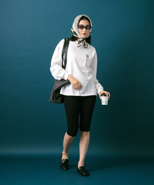GLOBAL WORK（グローバルワーク）の「【Reebok】プリントT/長袖/812883（Tシャツ/カットソー・メンズ・ホワイト/チャコールグレー・X-LARGE/MEDIUM/LARGE/SMALL）」の5枚目の写真
