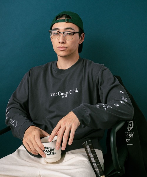 GLOBAL WORK（グローバルワーク）の「【Reebok】プリントT/長袖/812883（Tシャツ/カットソー・メンズ・ホワイト/チャコールグレー・X-LARGE/MEDIUM/LARGE/SMALL）」の21枚目の写真