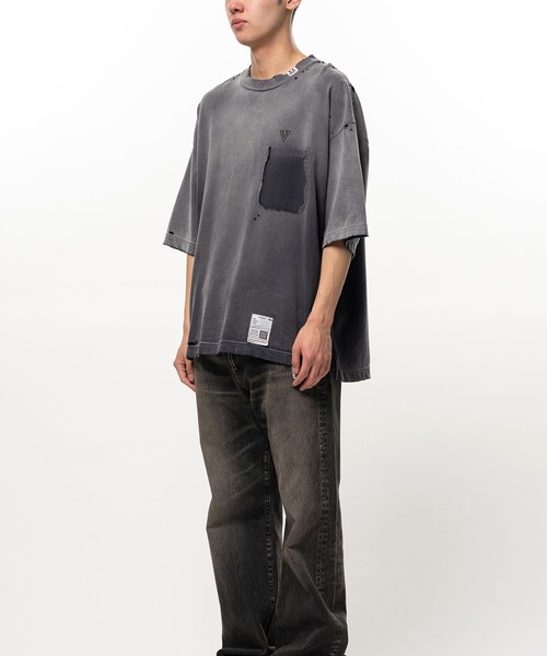 Maison MIHARA YASUHIRO(メゾンミハラヤスヒロ)の「【MIHARAYASUHIRO/ミハラヤスヒロ】SUN FADED TEE(Tシャツ/カットソー・メンズ・ベージュ/ブラック・48/46/44)」の5枚目の写真
