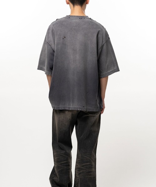 Maison MIHARA YASUHIRO(メゾンミハラヤスヒロ)の「【MIHARAYASUHIRO/ミハラヤスヒロ】SUN FADED TEE(Tシャツ/カットソー・メンズ・ベージュ/ブラック・48/46/44)」の6枚目の写真