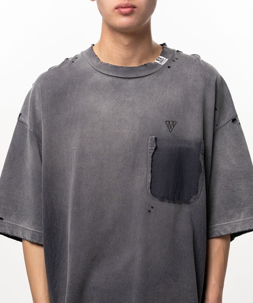 Maison MIHARA YASUHIRO(メゾンミハラヤスヒロ)の「【MIHARAYASUHIRO/ミハラヤスヒロ】SUN FADED TEE(Tシャツ/カットソー・メンズ・ベージュ/ブラック・48/46/44)」の7枚目の写真
