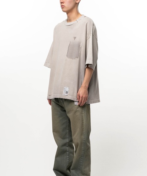 Maison MIHARA YASUHIRO(メゾンミハラヤスヒロ)の「【MIHARAYASUHIRO/ミハラヤスヒロ】SUN FADED TEE(Tシャツ/カットソー・メンズ・ベージュ/ブラック・48/46/44)」の10枚目の写真