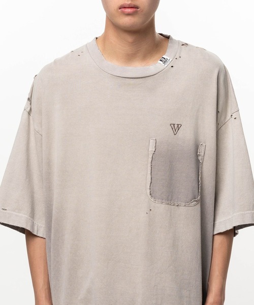 Maison MIHARA YASUHIRO(メゾンミハラヤスヒロ)の「【MIHARAYASUHIRO/ミハラヤスヒロ】SUN FADED TEE(Tシャツ/カットソー・メンズ・ベージュ/ブラック・48/46/44)」の12枚目の写真