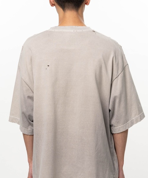 Maison MIHARA YASUHIRO(メゾンミハラヤスヒロ)の「【MIHARAYASUHIRO/ミハラヤスヒロ】SUN FADED TEE(Tシャツ/カットソー・メンズ・ベージュ/ブラック・48/46/44)」の3枚目の写真
