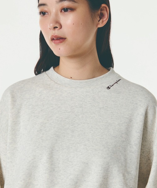 Champion（チャンピオン）の「【Champion/チャンピオン】【ZOZOTOWN先行販売！！カラー別注】レディース クルーネックスウェットシャツ（スウェット・レディース・オートミール/ブラック系その他/ネイビー系1・MEDIUM/LARGE）」の21枚目の写真