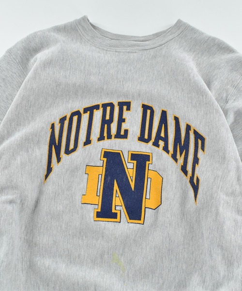 LABORATORY R（ラボラトリーアール）の「【USED】90's MVP "Notre Dame" リバースタイプ スウェット USA製（スウェット・メンズ・グレー・LARGE）」の2枚目の写真