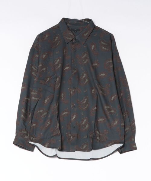 CIAO(チャオ)の「【ciao】ルーズシルエット オーバーサイズ とろみシャツ 柄シャツ(シャツ/ブラウス・レディース・ベージュ系その他/ブラック系その他/ブラック×イエロー/オリーブ/カーキブラウン/ホワイト系その他2/ブラック×ホワイト/ブラウン系その他/ホワイト系その他/ブラック/アッシュグレー/ブラック×ブルー・L/M)」の20枚目の写真