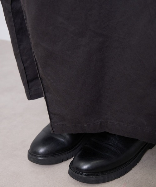 vent blanc(ヴァンブラン)の「ヴァンブラン vent blanc コットンツイル “HAKAMA” パンツ(チノパンツ・レディース・ベージュ/チャコールグレー/ネイビー・FREE)」の12枚目の写真