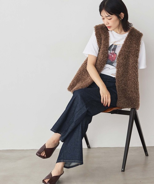 SOMETHING（サムシング）の「ＬＩＳＡレースＵＰワイド（デニムパンツ・レディース・ネイビー系・S/M）」の16枚目の写真